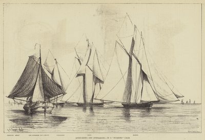 Spinnakers en Spinnakers, in een brullende kalmte door Henry Spernon Tozer